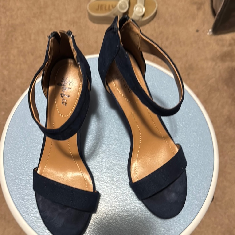 Elegant Navy Blue Women's Sandals